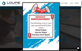 Loupe Detailing of Williamsville website