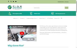 Pine Pharmacy of Williamsville website