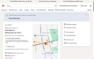 Walgreens of Williamsville website