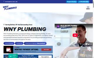 WNY Plumbing of Lancaster website