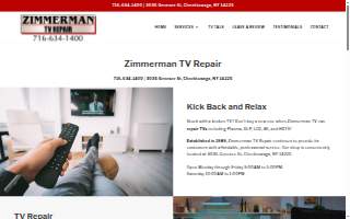 Zimmerman TV Repair website