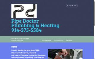 Pipe Doctor Plumbing - Cooling - Heating website