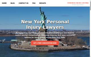Sternberg Injury Law Firm PC of Woodmere website