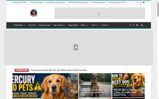 Dog's World Grooming website