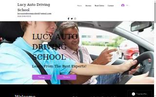 Lucy Auto Driving School website