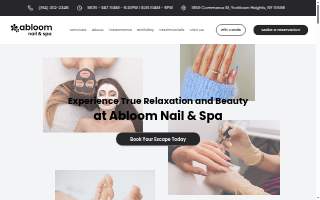 abloom Nail & Spa website