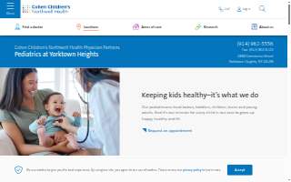 Cohen Children's Northwell Health Physician Partners Pediatrics at Yorktown website