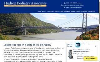 Hudson Podiatry Associates website