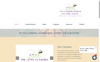 The Learning Garden Day Care Center website