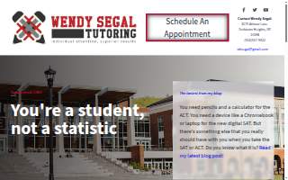 Wendy Segal Tutoring website