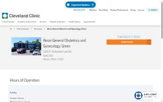 Cleveland Clinic Akron General Obstetrics & Gynecology website