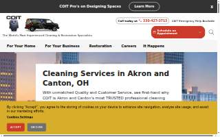 COIT Cleaning and Restoration of Akron website