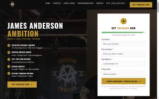 James Anderson Ambition website