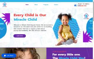 Miracle Child Day Care LLC website