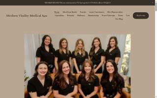 Modern Vitality Medical Spa website