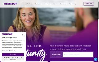 PrideStaff of Akron website