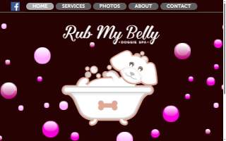 Rub My Belly Doggie Spa website