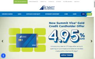 The Summit Federal Credit Union of Amherst website