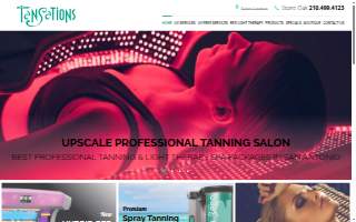 Tansations Tanning Salon website