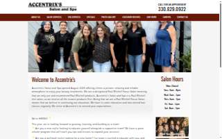 Accentrix's Salon & Spa website
