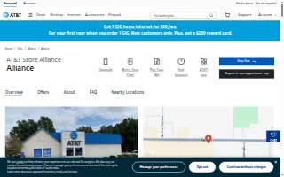 AT&T Store of Alliance website