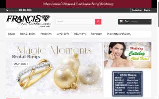 Francis Jewelers website