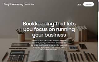 Gray Bookkeeping Solutions website