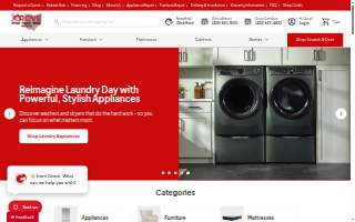 Grove Appliance Furniture & Mattress website