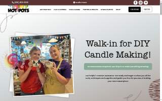 Hot Pots Pottery website