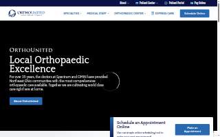 OrthoUnited - OMNI Campus Express Care website