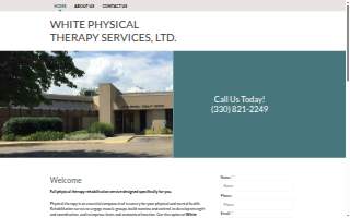 White Physical Therapy Services website