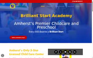 Brilliant Start Academy website