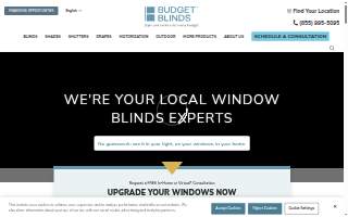 Budget Blinds of Amherst, Sandusky, & Wellington website