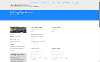 City of Amherst Building Department website