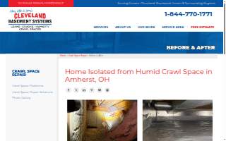 Cleveland Basement Systems of Amherst website