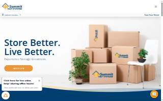 Summit Self Storage - Amherst website