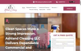 Ashland Cleaning, LLC website
