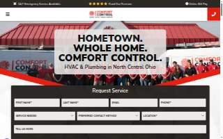 Comfort Control website
