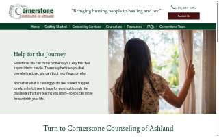 Cornerstone Counseling of Ashland website