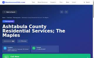 Ashtabula Training Center website