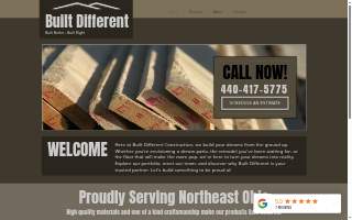 Built Different Construction website