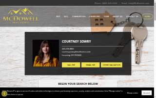 Courtney Sowry Realtor | Clorice Dlugos Group | McDowell Homes Real Estate Services website