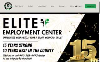 Elite Employment Center website