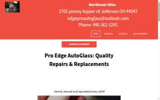 Pro Edge Autoglass of Ashtabula website