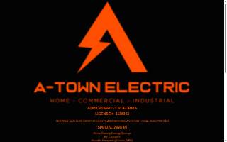 A-Town Electric website