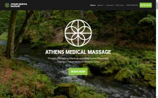 Athens Medical Massage website