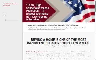 Avid Home Inspection South Central Ohio website
