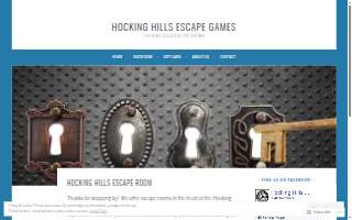 Hocking Hills Escape Games website