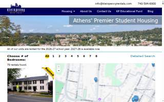 Kleinpenny Rentals website
