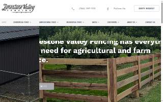 Limestone Valley Fencing website